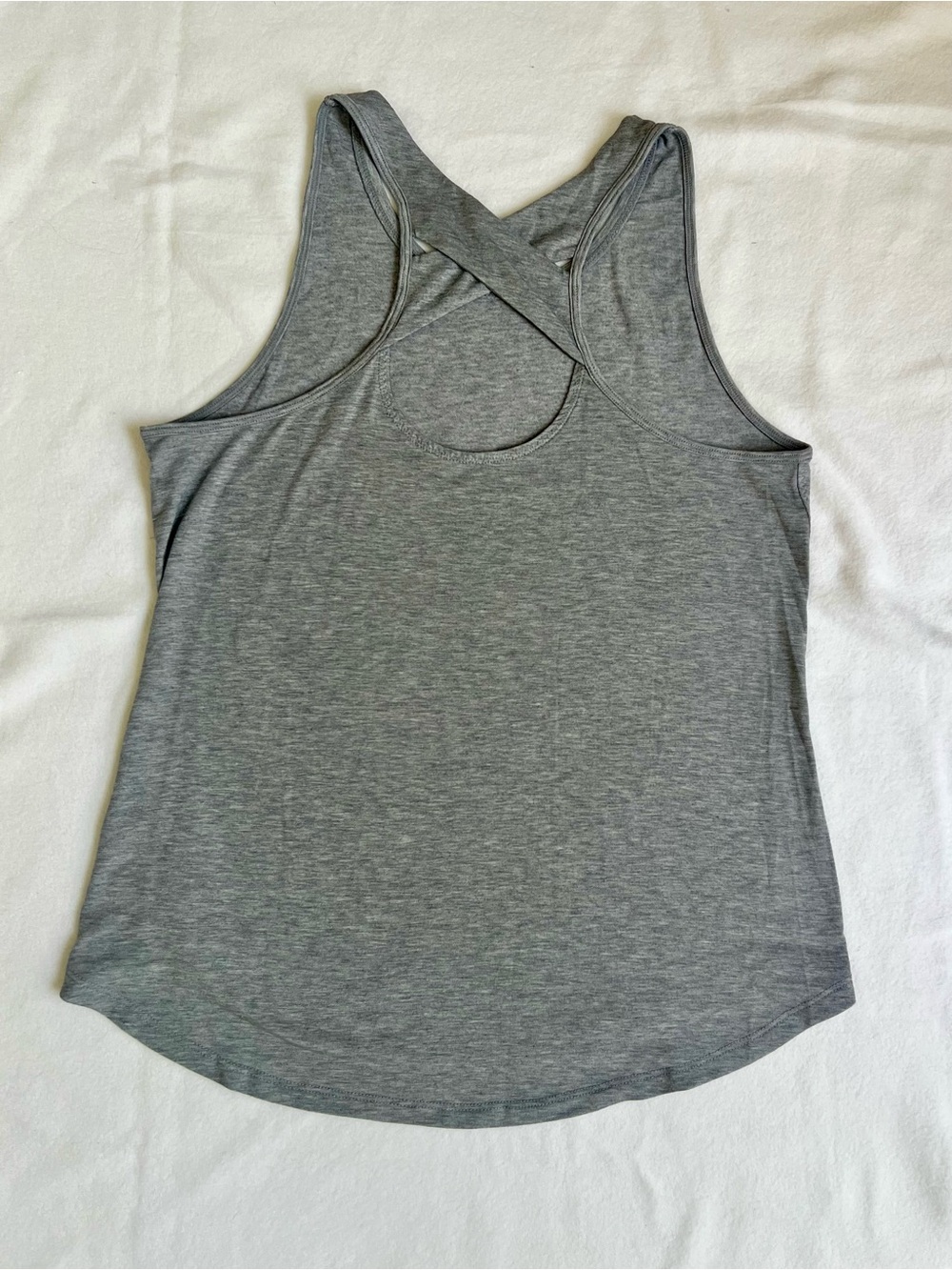 ATHLETA Gray Cross-Back Performance Tank Top - Picture 3 of 8